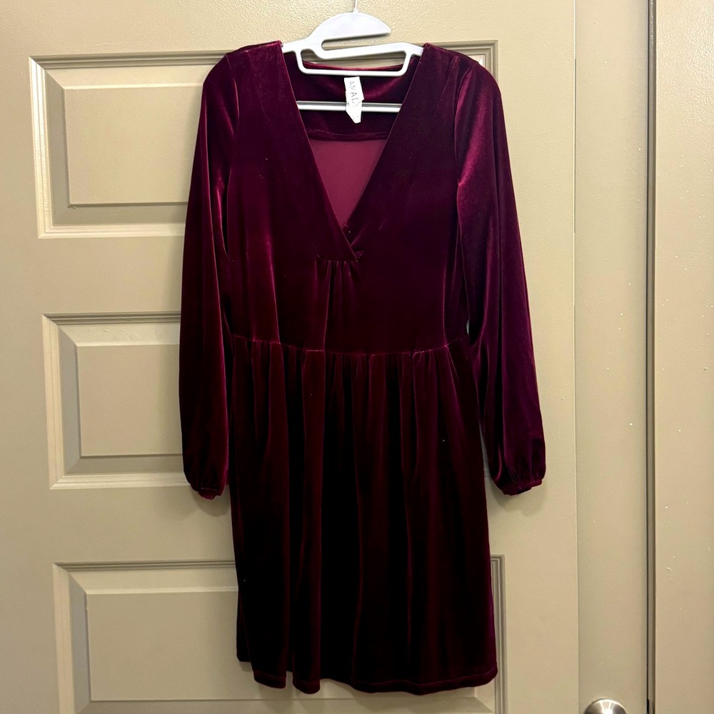 Anthropologie velvet dress